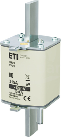 NH2/K 315A gG 690V Wkładka bezpiecznikowa  z wybijakiem