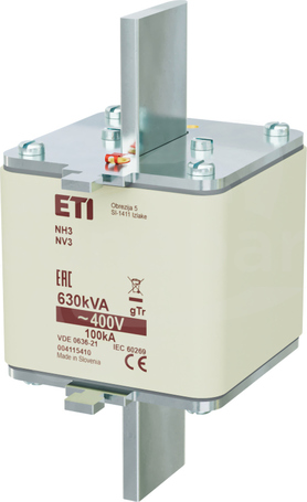 NH3 909A gTr 400V 630kVA Wkładka bezpiecznikowa