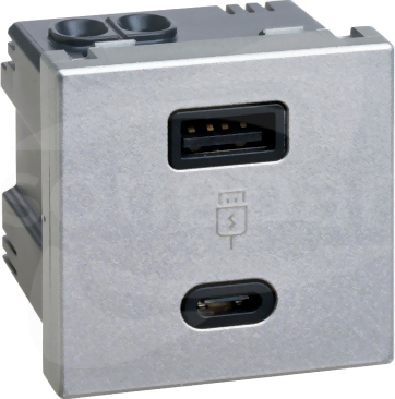 K45 USB 2.0 A+C 5VDC 3,1A Ładowarka USB