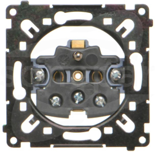 SIMON55 2P+Z Mechanizm 16A czarny Gniazdo pojedyńcze