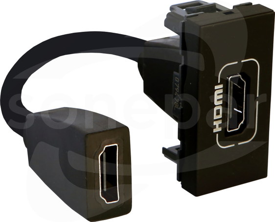 M45 HDMI typ A antracyt Gniazdo