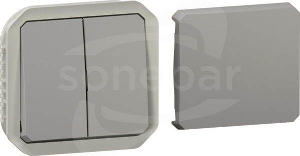 NOWE PLEXO ŁĄCZNIK TRANSFORMER 10AX 250V szary Łącznik typ transformer mechanizm