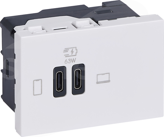 M45:B GN USB C+C 63W PD 3M Gniazdo USB C