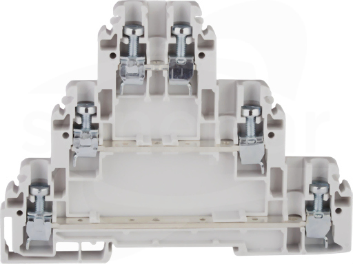 ZG-G/31 szary Złączka 3-piętrowa TS35