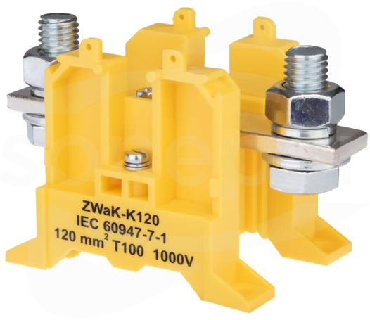 ZWaK-K120 żółty Złączka 1-torowa
