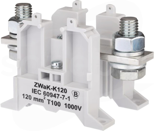ZWaK-K120 szary Złączka 1-torowa