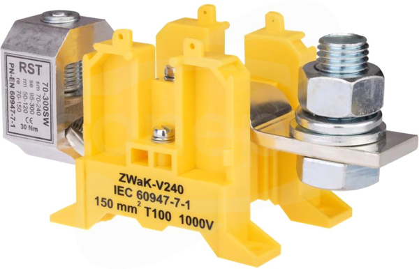 ZWaK-V240 żółty Złączka 1-torowa