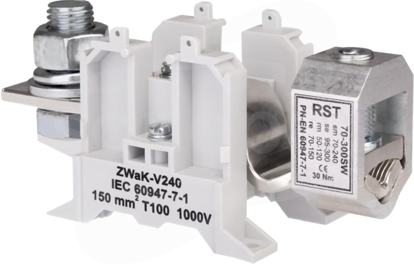 ZWaK-V240 szary Złączka 1-torowa