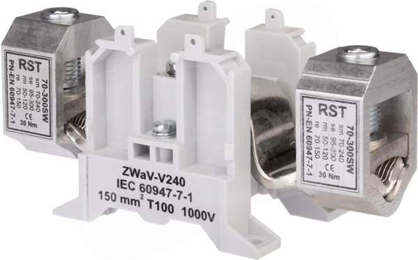 ZWaV-V240 szary Złączka 1-torowa