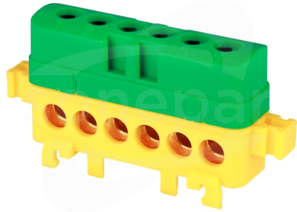 LPI-6 6x16mm2 ziel/żółty Listwa przyłączeniowa izol.