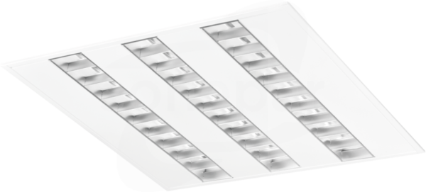 QUASET 47W/830 3x PAR-S 4800lm IP20 Oprawa LED podtynkowa 600x600