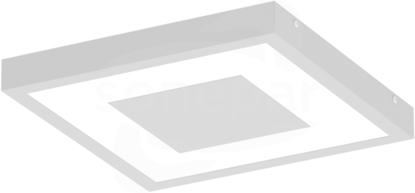 FINESTRA SQUARE LED 31W/4000K 2980lm OPAL szary Oprawa LED 407x407