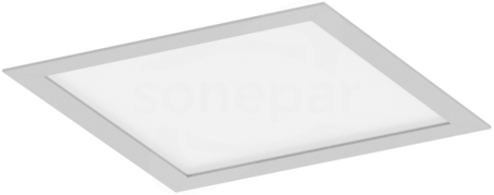 FUZO LED 11W/840 900lm IP44 kwadrat Oprawa LED dostropowa 240x240