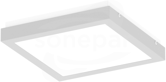 Finestra Q LED 307x307 18W 2020lm 840 OPAL Szary S Oprawa LED plafon