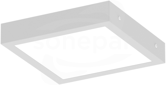 FINESTRA Q LED 18W/840 2020lm IP44 OPAL szary Plafon LED 307x307