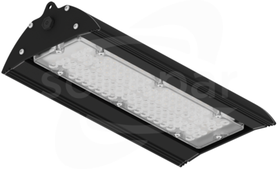 Hall LED 1X350 90D 48W 8525lm 840 LNS Czarny Oprawa LED przemysłowa