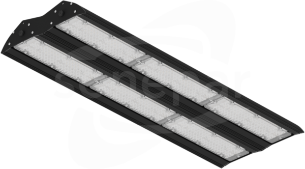 Hall LED 2X985 90D 295W 51665lm 840 LNS Czarny Oprawa LED przemysłowa