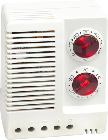 ETF 012 24-48VDC 0-60st.C 50-90%RH Higroterma elektroniczna