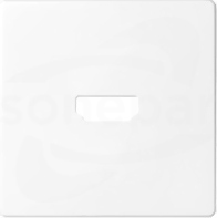 SIMON82 biały Pokrywa do gniazda HDMI