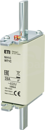 NH1C 25A gF 400V Wkładka bezpiecznikowa