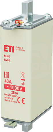 NH00/85 40A gB 1000V Wkładka bezpiecznikowa