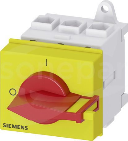 SENTRON 3P 25A czerwony/żółty Rozłącznik główny/awaryjny