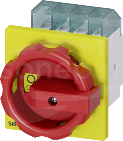 SENTRON 4P 16A czerwony/żółty Rozłącznik główny/awaryjny