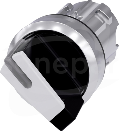 SIRIUS ACT 22mm O-I b/samop.biały Przełącznik z możl.podśw.metal