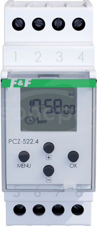 PCZ-522 24-264VAC/DC 2-kan. iOS/Android Zegar programowalny tygodniowy