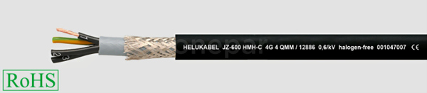 JZ-600 HMH-C 5G1,5 /1kV nr Przewód giętki bezhalogenowy ekranowany