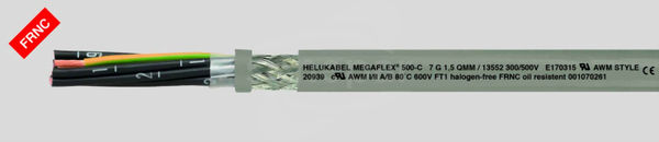 MEGAFLEX 500-C 4G2,5 Przewód giętki bezhalogenowy UV
