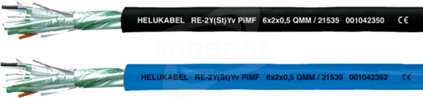 RE-2Y(St)Yv PIMF 8x2x0,5 niebieski Przewód do transmisji danych ekranowany