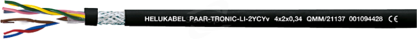 PAAR-TRONIC-LI-2YCYv 2x2x0,5 Przewód giętki ekranowany