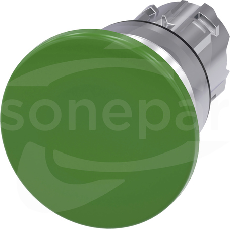 SIRIUS ACT 22mm z samop.zielony Przycisk grzybkowy metal
