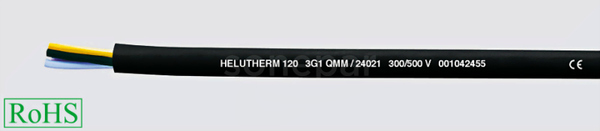 HELUTHERM120 2x0,75 /500V Przewód wysokotemperaturowy