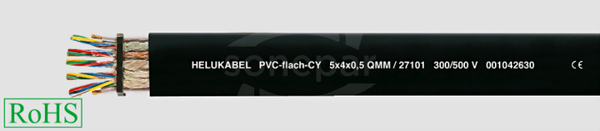 PVC-FLACH-CY 4G2,5 /500V Przewód płaski w izolacji ekranowany