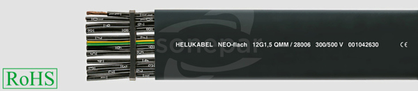 NEO-FLACH 4G16 /500V Przewód dźwigowy płaski