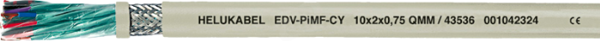 EDV-PIMF-CY 4x2x1,0 Przewód giętki podwójnie ekranowany