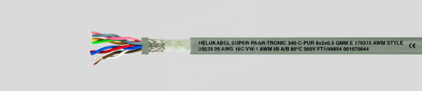 SUPER-PAAR-TRONIC 340-C-PUR 2x2x1,0 Przewód sterowniczy łańcuchowy