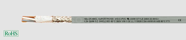 SUPERTRONIC 310-C-PVC 7x0,25 /300V Przewód sterowniczy łańcuchowy