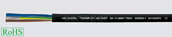 HELUTHERM 180 EWKF 2x4,0 Przewód wysokotemperaturowy
