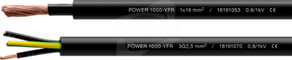 POWER 1000-YFR 4G1,0 /1kV czarny Przewód zasilający