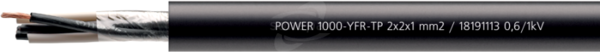 HELUPOWER 1000-YFR-TP 4x2x0,75 /1kV czarny Przewód zasilający