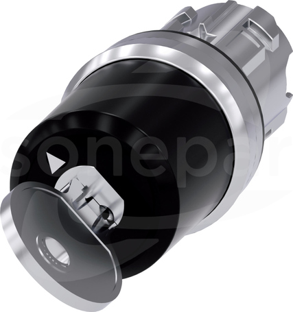 SIRIUS ACT 22mm O-I b/samop. Przełącznik z kluczem BKS metal