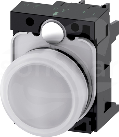 SIRIUS ACT 22mm 230VAC biały Lampka sygnalizacyjna+bl.LED tworzywo