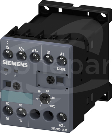 SIRIUS 1CO 24VAC/DC 200-240VAC Przekaźnik czasowy 8-funkc.