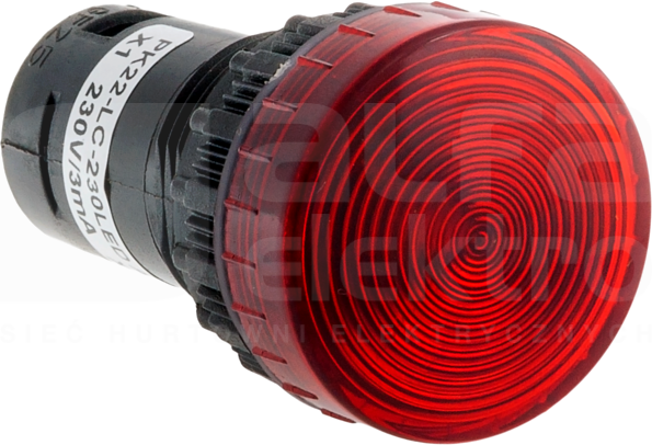 PK22 LC-24-LED AC/DC czerwony Lampka kompaktowa