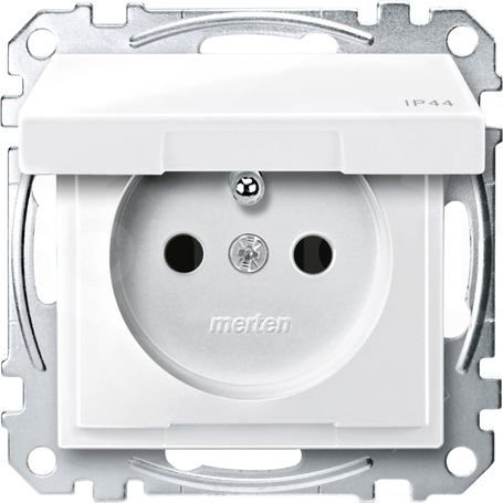 Merten MEG2514-0319 2P+PE IP44 biel polarna Gniazdo