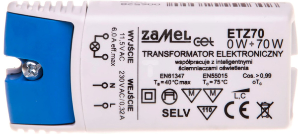 ETZ60 230/11,5V 0-60W Transformator elektroniczny