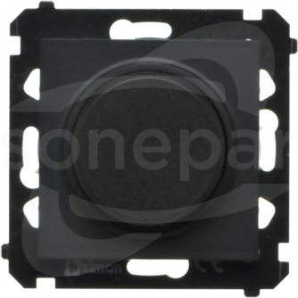 SIMON55 2W-200W czarny mat Ściemniacz naciskowo-obrotowy